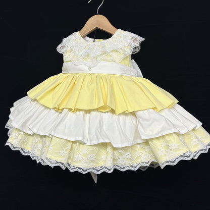 *SALE* Pale Yellow Puff Ball Dress "2013Y"