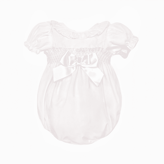 *SALE* Pink Cotton Smocked Romper with Shirt "MYD25006"