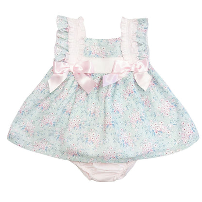 *SALE* Pink Floral Puff Ball Dress with Pants "MYD2305P"