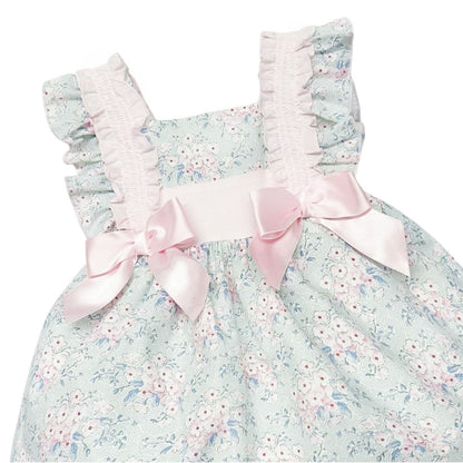 *SALE* Pink Floral Puff Ball Dress with Pants "MYD2305P"