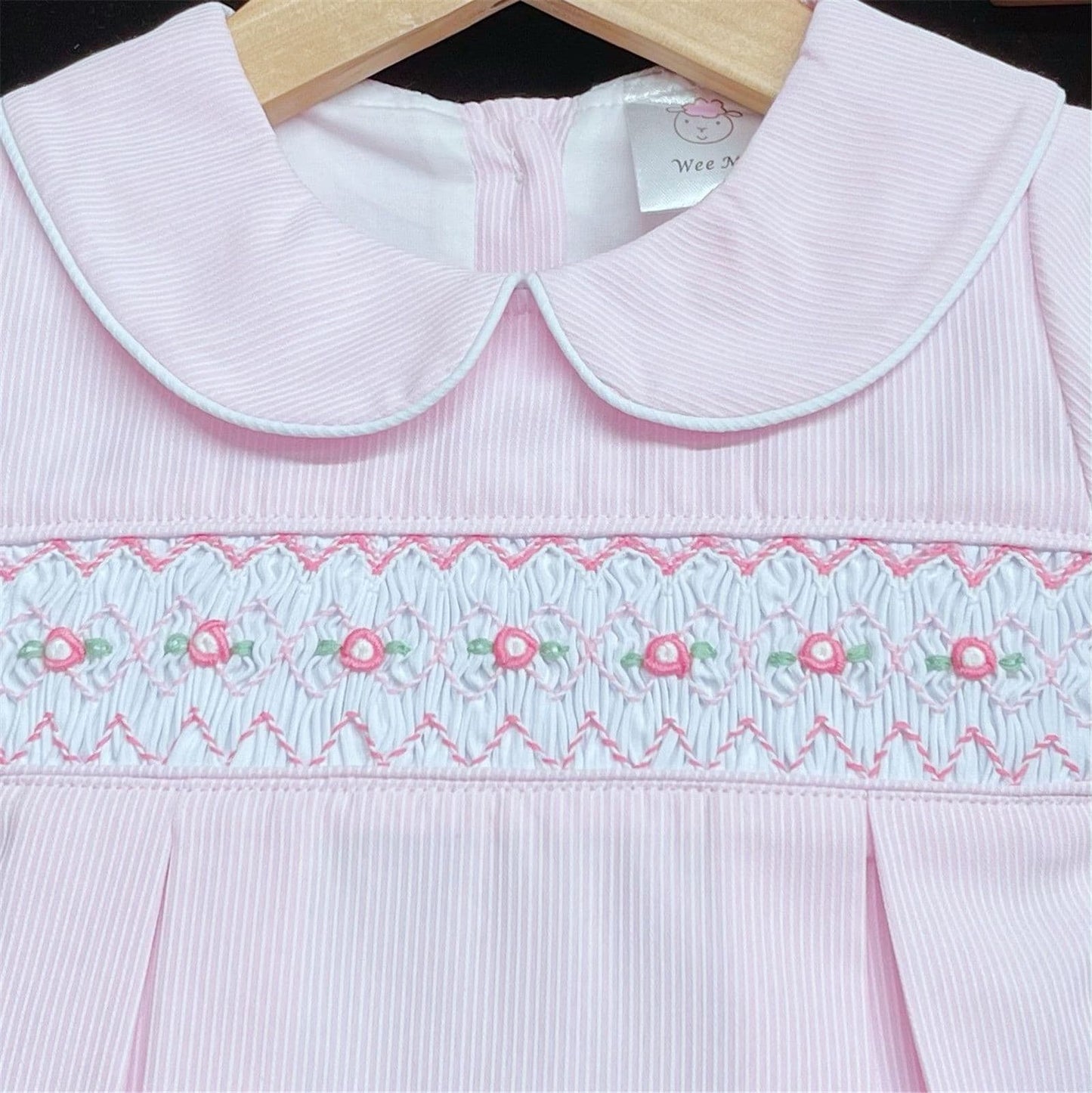 *SALE* Pink Hand Smocked Dress with Knickers "2145 Pink"