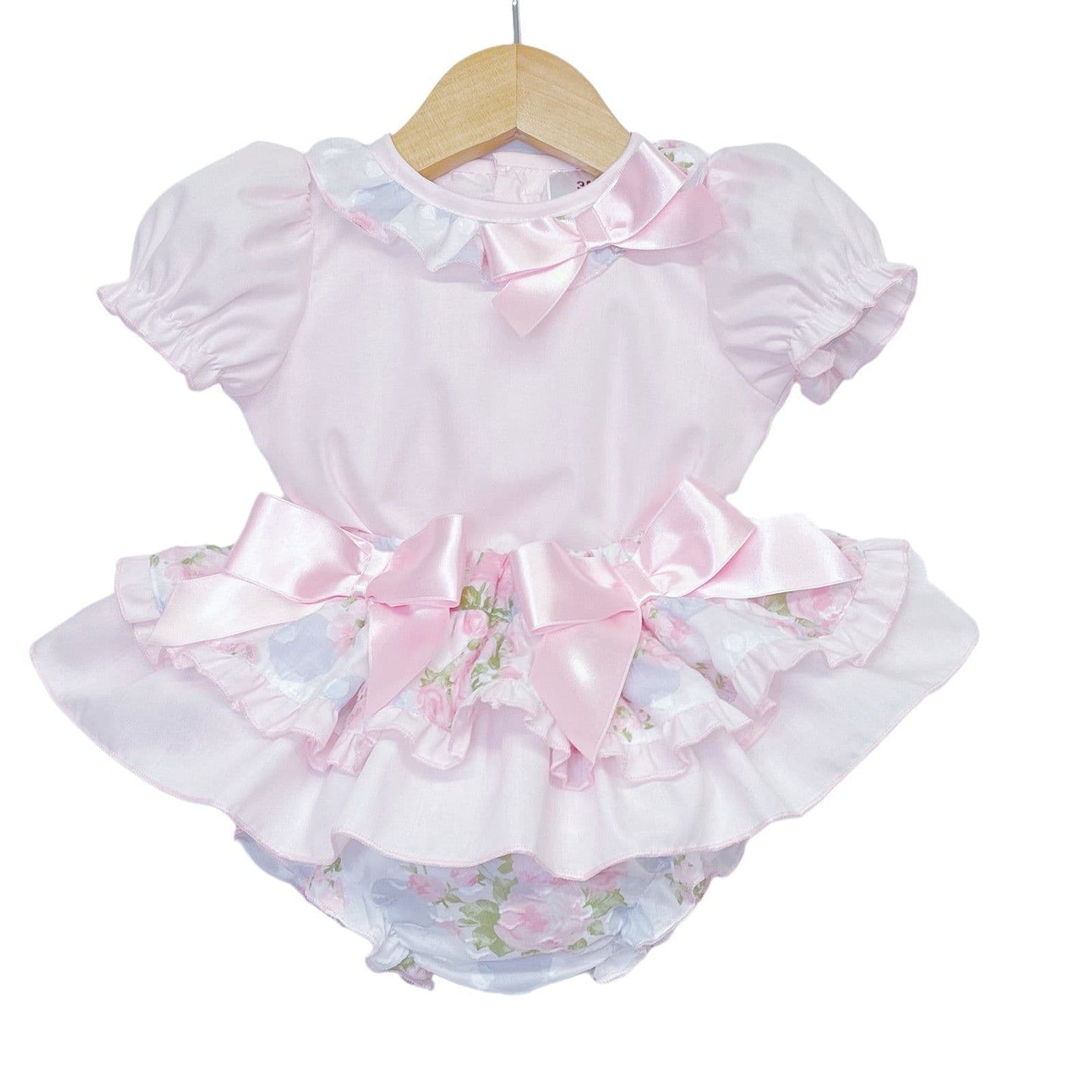 *SALE* Pink Rose Frilly Skirt with Shirt "MYD2239"