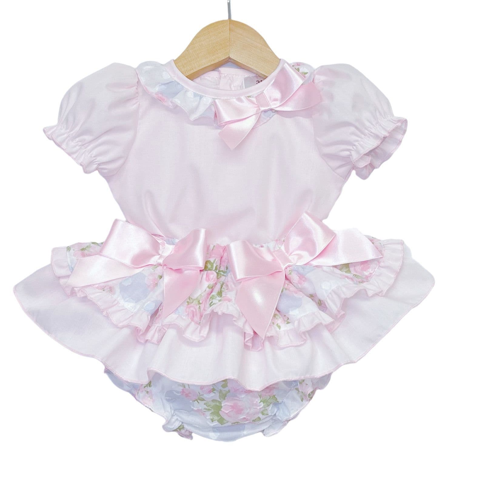 *SALE* Pink Rose Frilly Skirt with Shirt "MYD2239"