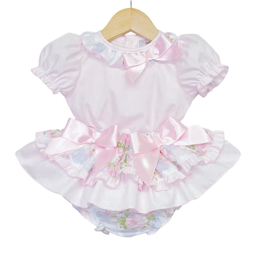 *SALE* Pink Rose Frilly Skirt with Shirt "MYD2239"