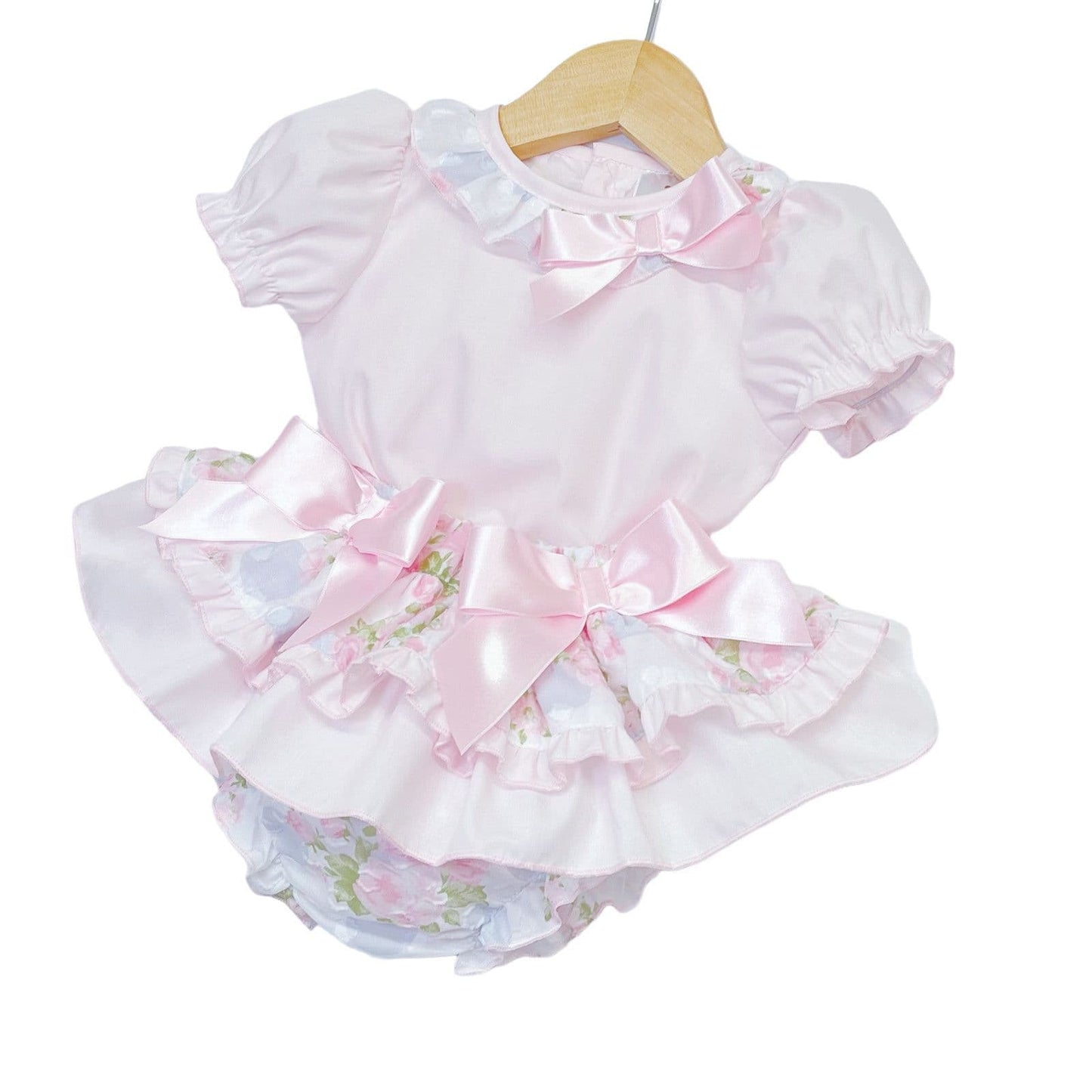 *SALE* Pink Rose Frilly Skirt with Shirt "MYD2239"