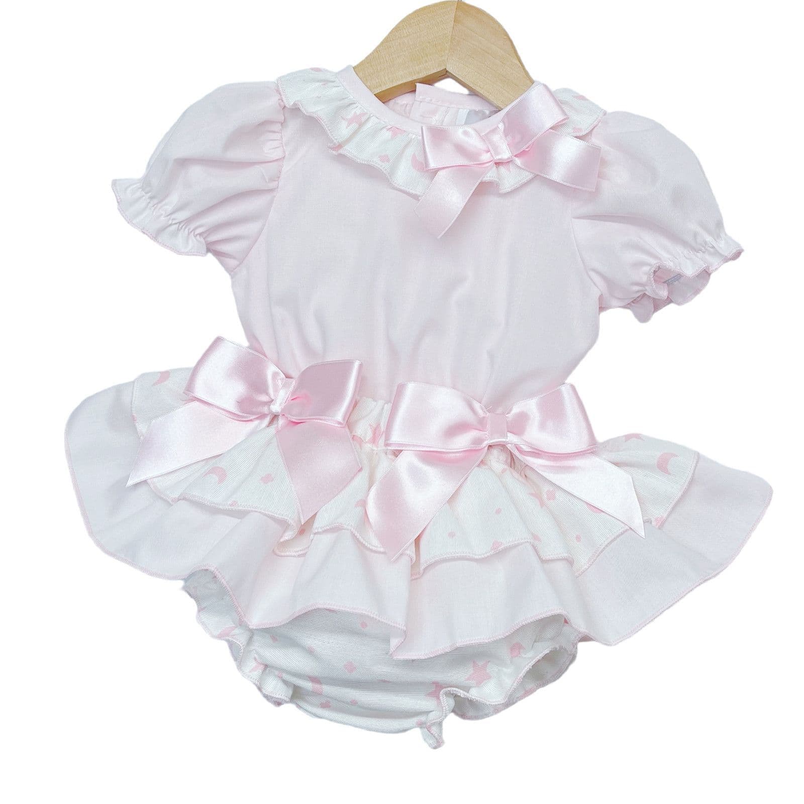 *SALE* Pink Star Frilly Skirt with Shirt "MYD2236"
