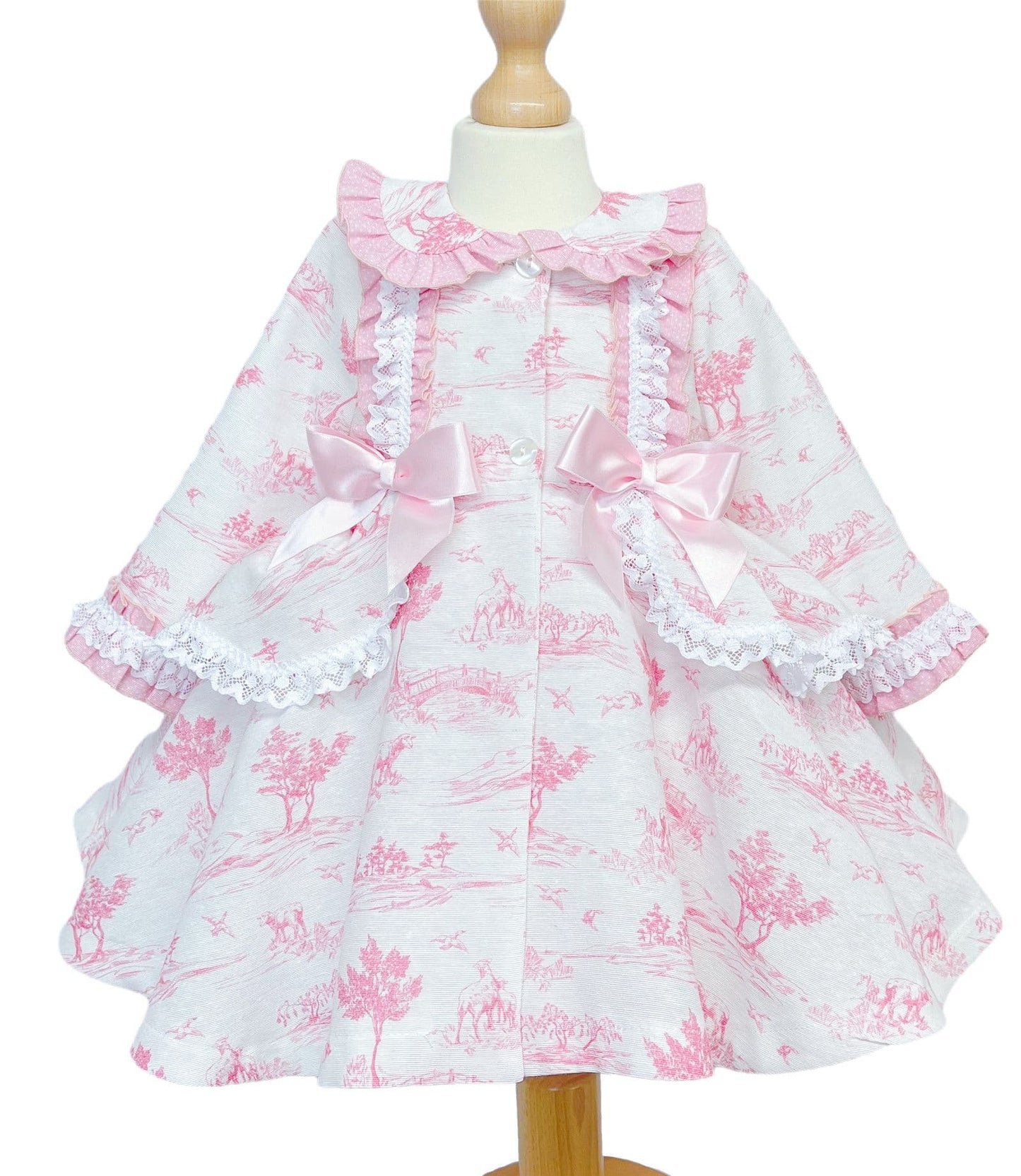 *SALE* Pink Summer Puff Ball Jacket Satin Bows "MYD871"