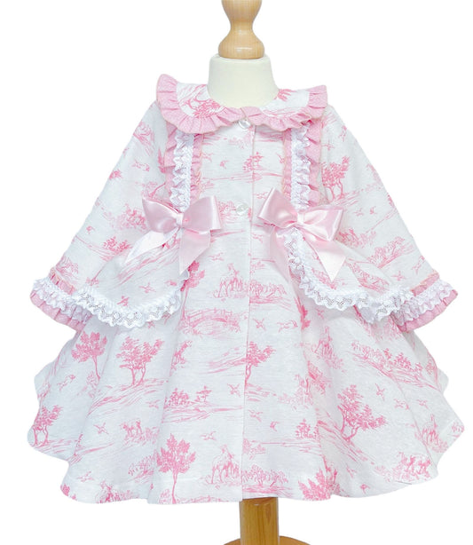 *SALE* Pink Summer Puff Ball Jacket Satin Bows "MYD871"