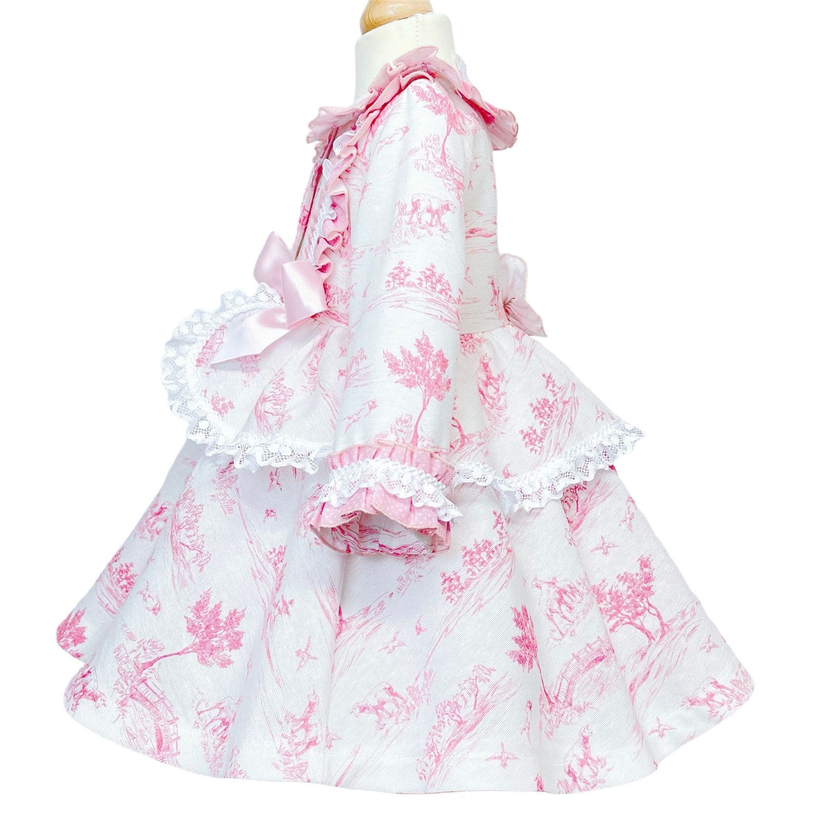 *SALE* Pink Summer Puff Ball Jacket Satin Bows "MYD871"