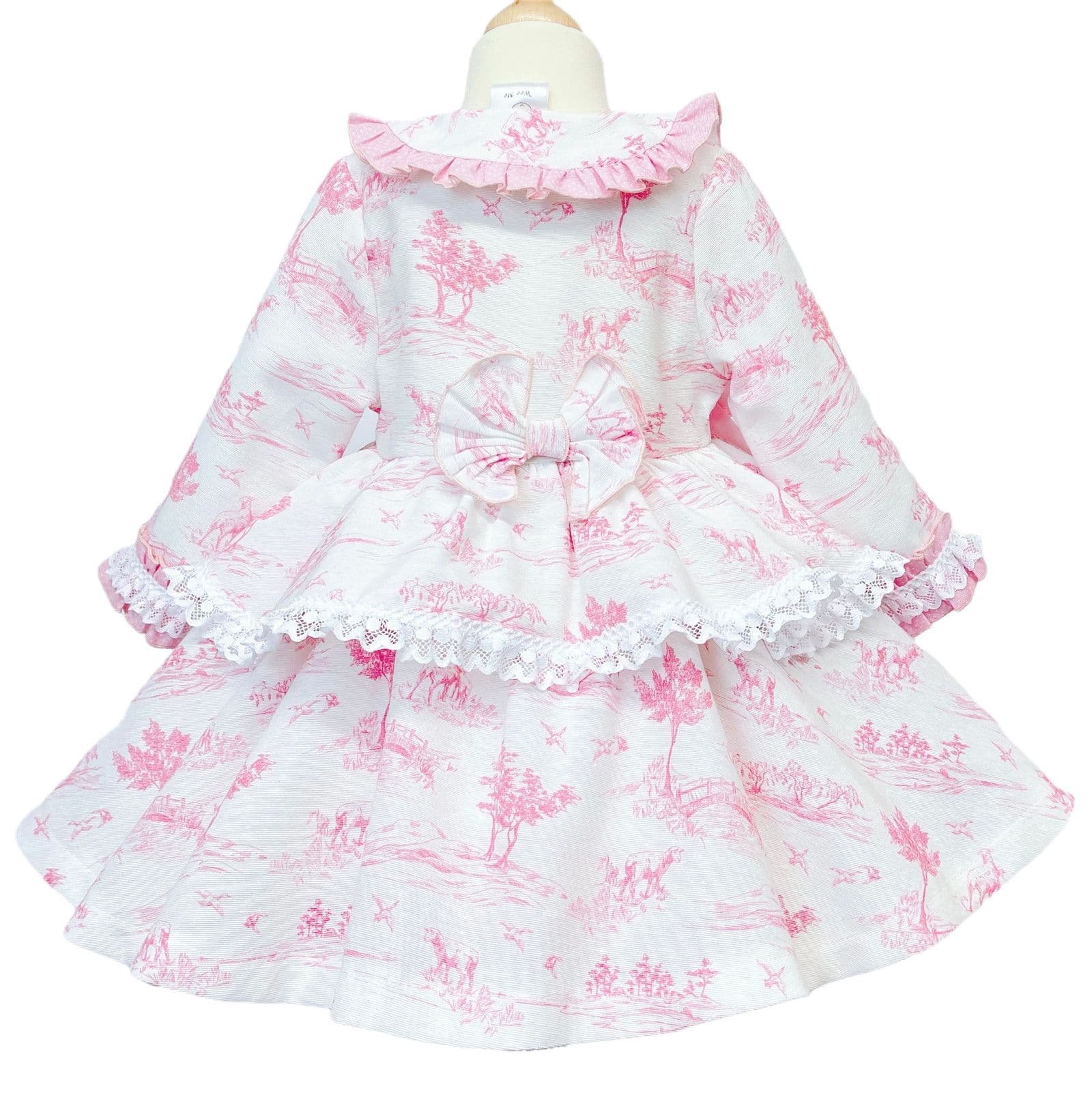 *SALE* Pink Summer Puff Ball Jacket Satin Bows "MYD871"