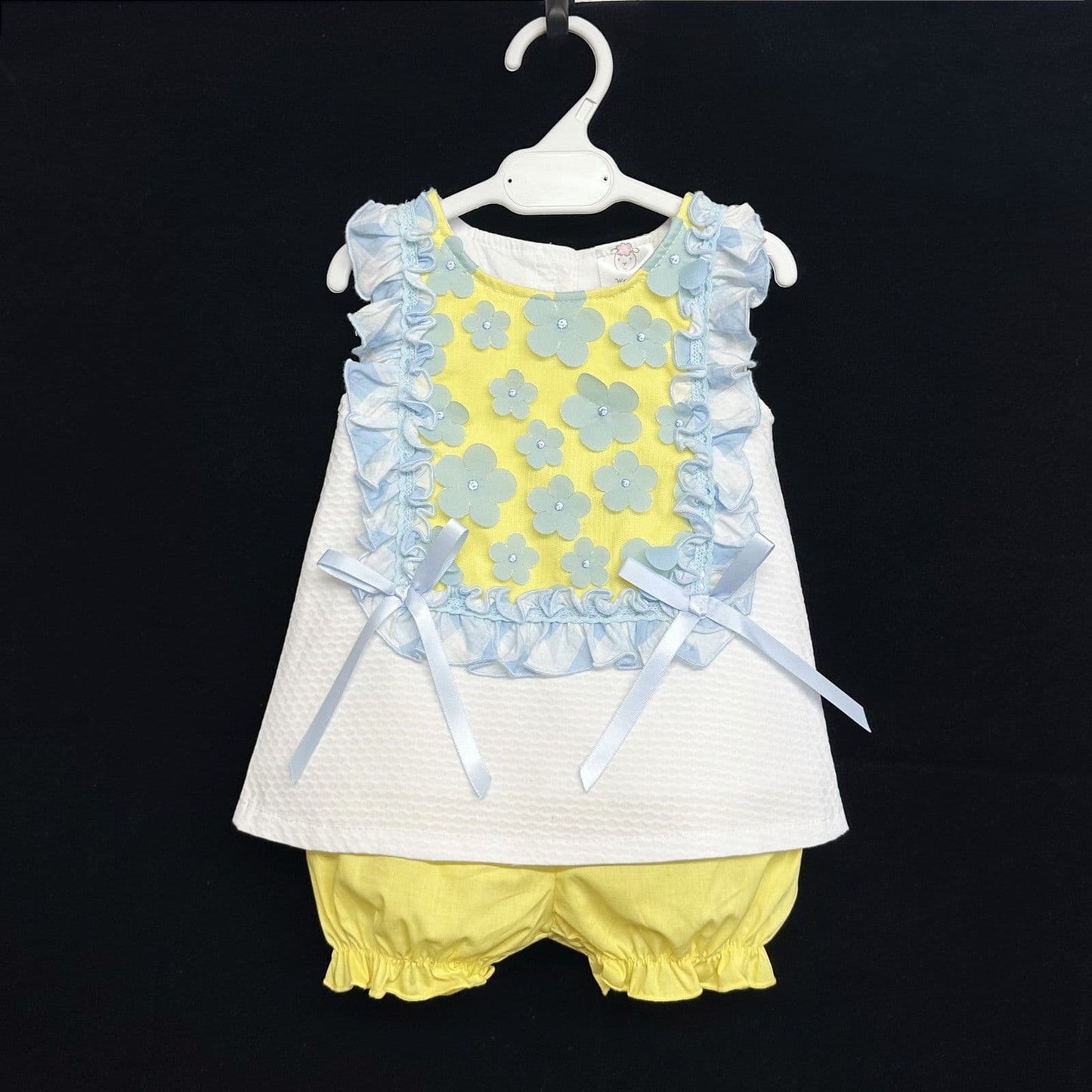 *SALE* Waffle Dress Yellow Details with Knickers "2363"