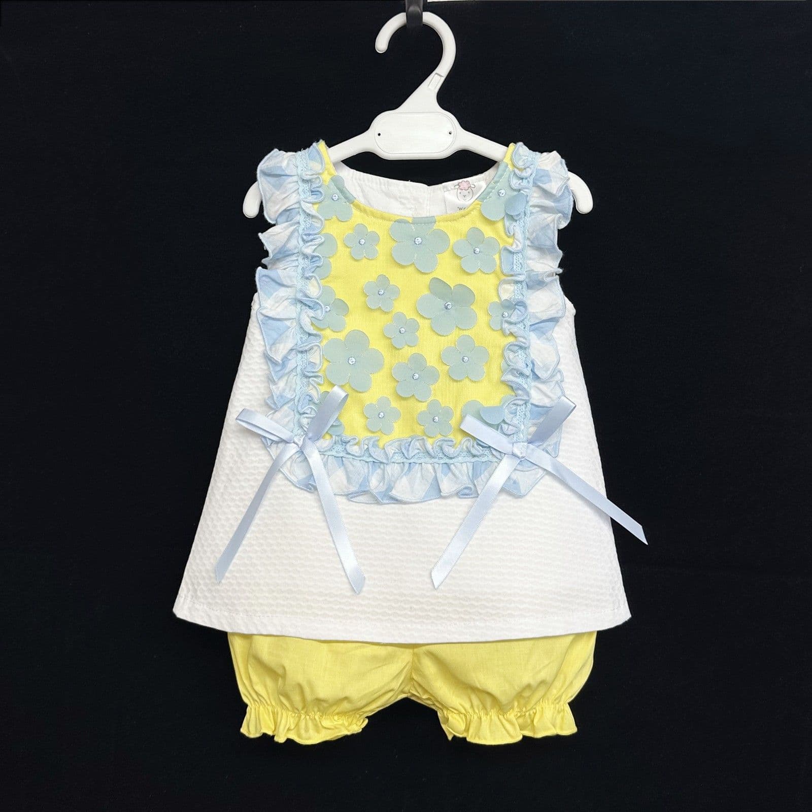 *SALE* Waffle Dress Yellow Details with Knickers "2363"