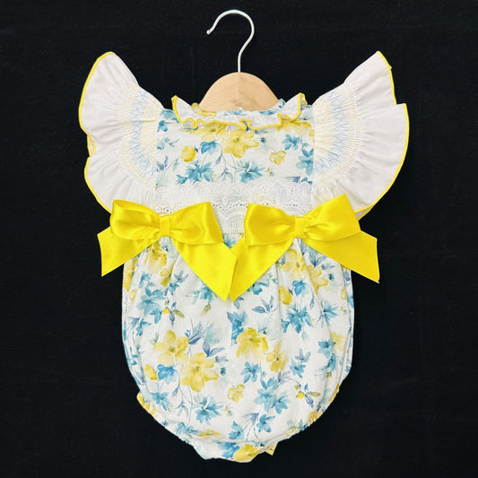 *SALE* Yellow Floral Romper "MYDT002"