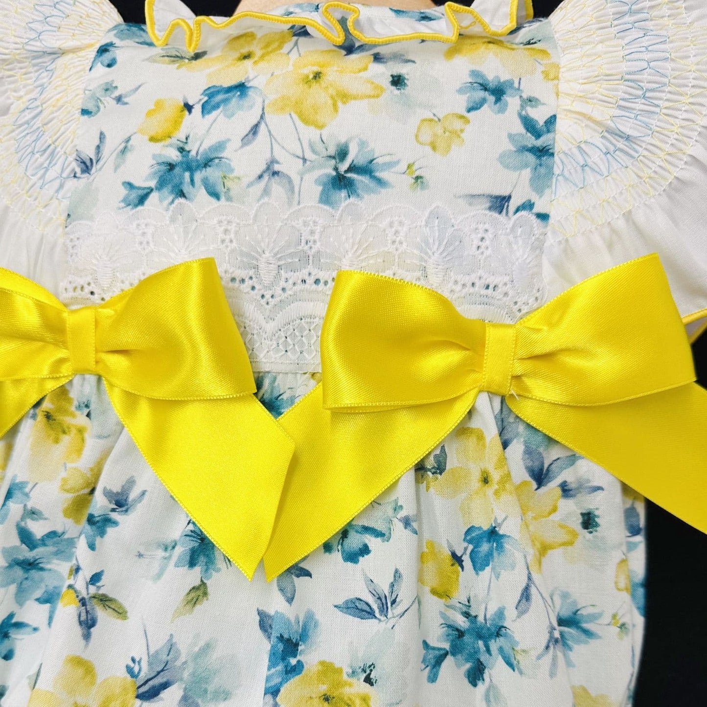 *SALE* Yellow Floral Romper "MYDT002"