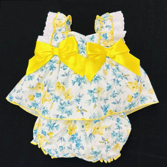 *SALE* Yellow Floral Sundress with Pants "MYDT001"