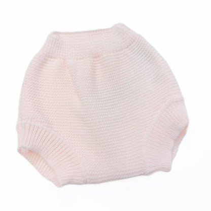 SARDON Baby Girl Pink Knitted Bunny Pom Romper Set